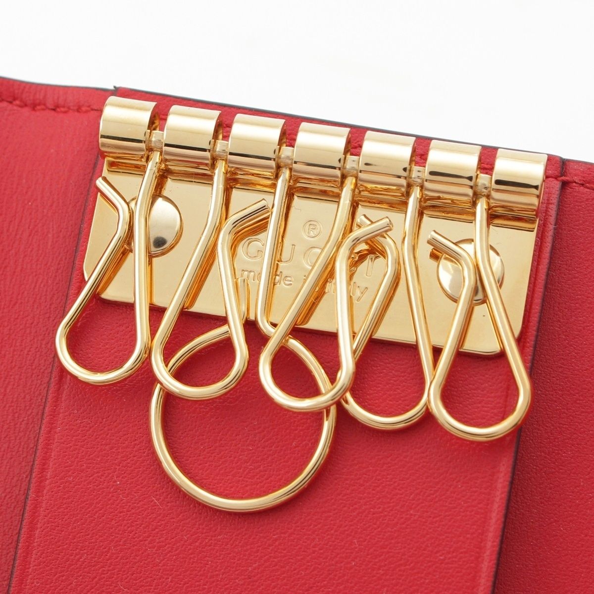 グッチ GGブルームス フローラル 花柄 キーケース 410084 ライトブルー