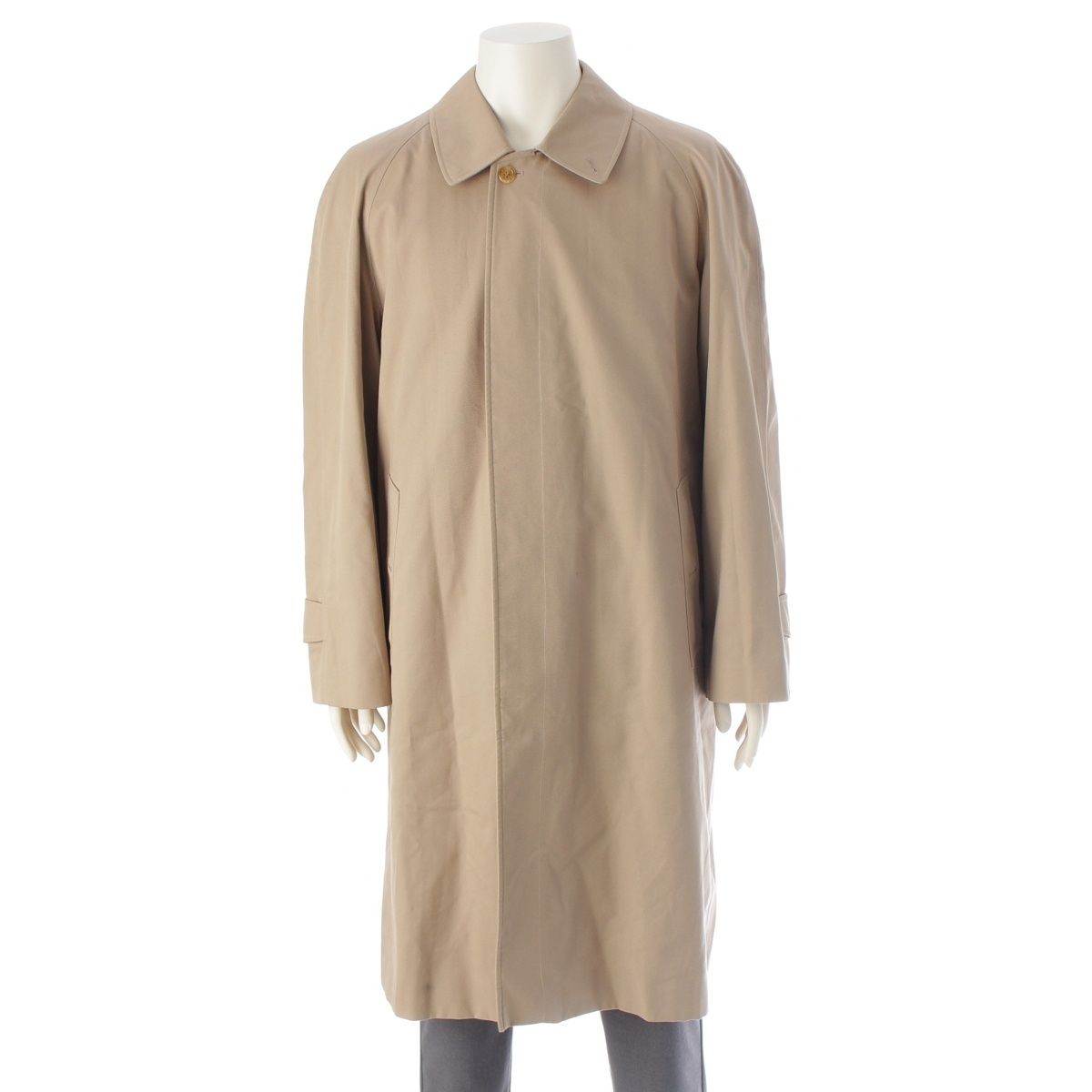 バーバリー コットン混 ノバチェックライニング ステン コート アウター ベージュ 50 SHORT