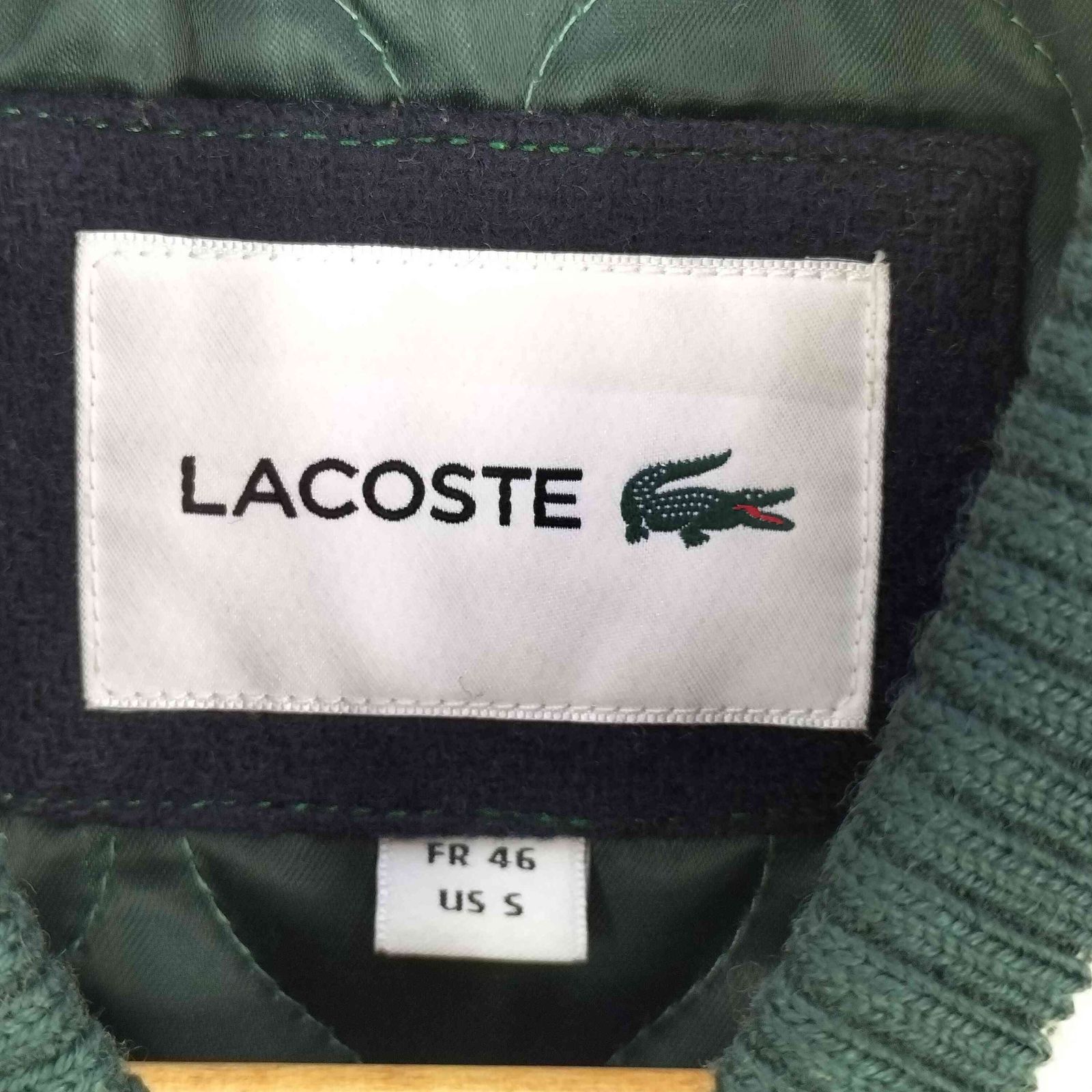 ラコステ LACOSTE ウールブレンドスタジアムジャケット メンズ FR：46