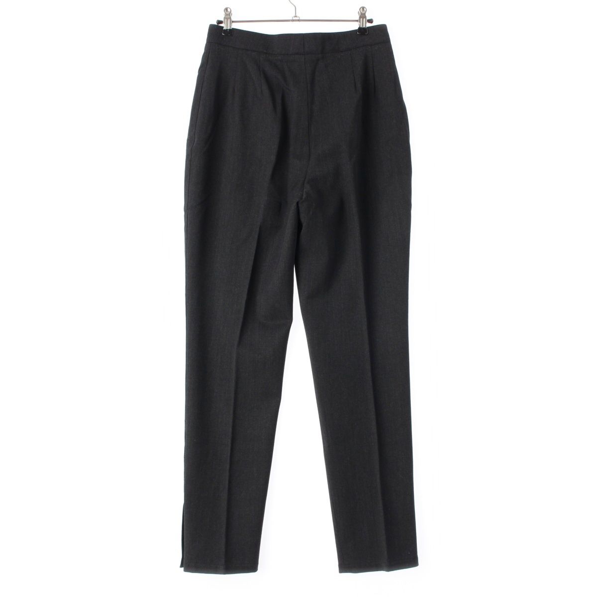 エルメス ウール 青タグ セリエボタン パンツ ボトムス グレー 40