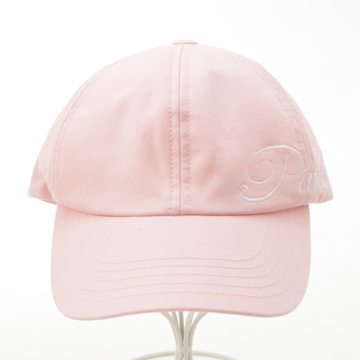 パトゥ 25 SS コットン エンブロイダリー 刺繍ロゴ キャップ 帽子 S AC 100 0214 ピンク L