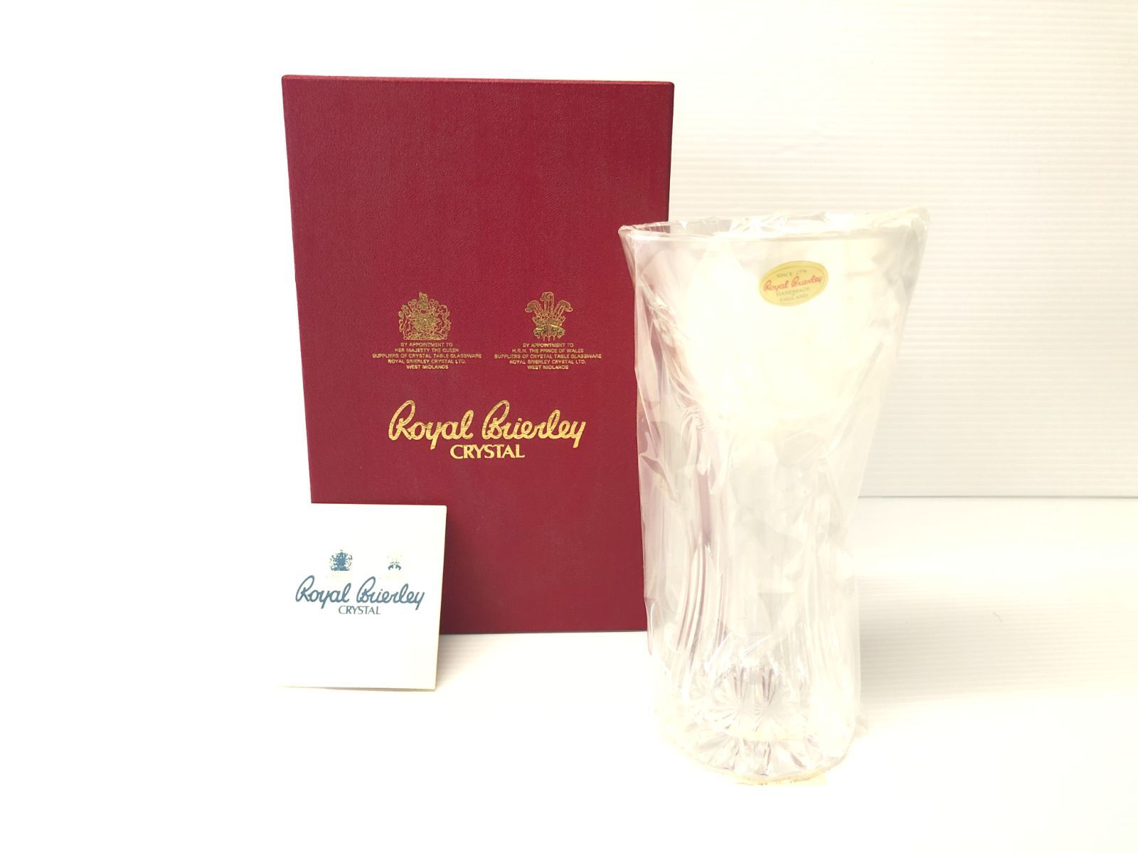 イギリス王室御用達 Royal Brierley ロイヤルブライアリー 花器