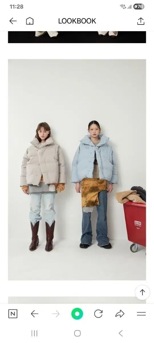 ビュー ダックダウン ルーズオーバーサイズフィット ダウン 77 66