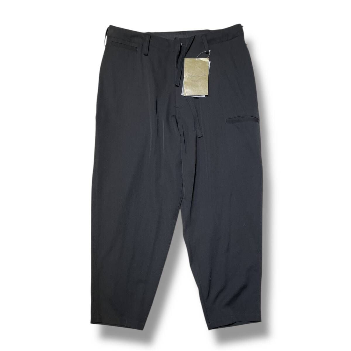 YOHJI POUR HOMME HO-65-100 WOOL SIDE 3 ST TUCK PANTS ヨウジヤマモトプールオム