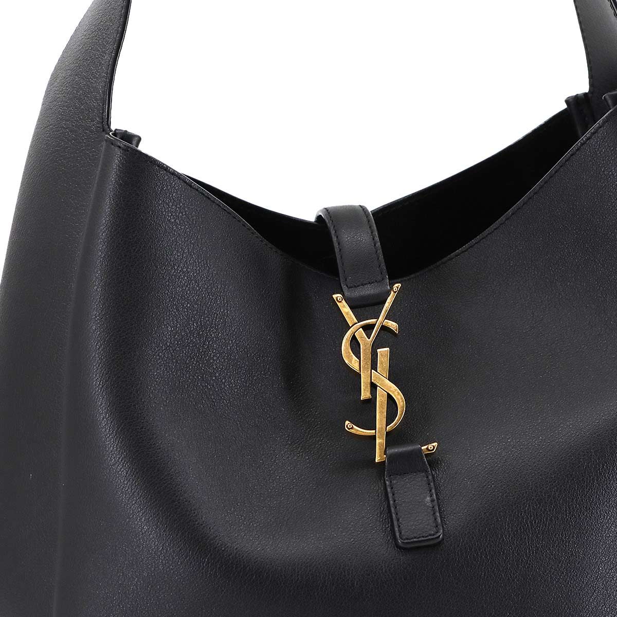  サンローラン SAINT LAURENT LE 5 A 7 ソフト ラージ ショルダー バッグ レザー ブラック 753837 Shoulder Bag ショルダーバッグ ショルダーバッグ