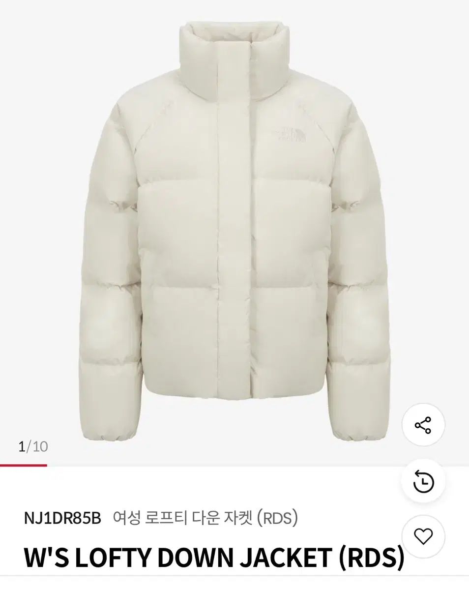 THE NORTH FACE ザノースフェイス レディース アイボリー ダウン ジャケット 95 NJ 1 DP 85 B