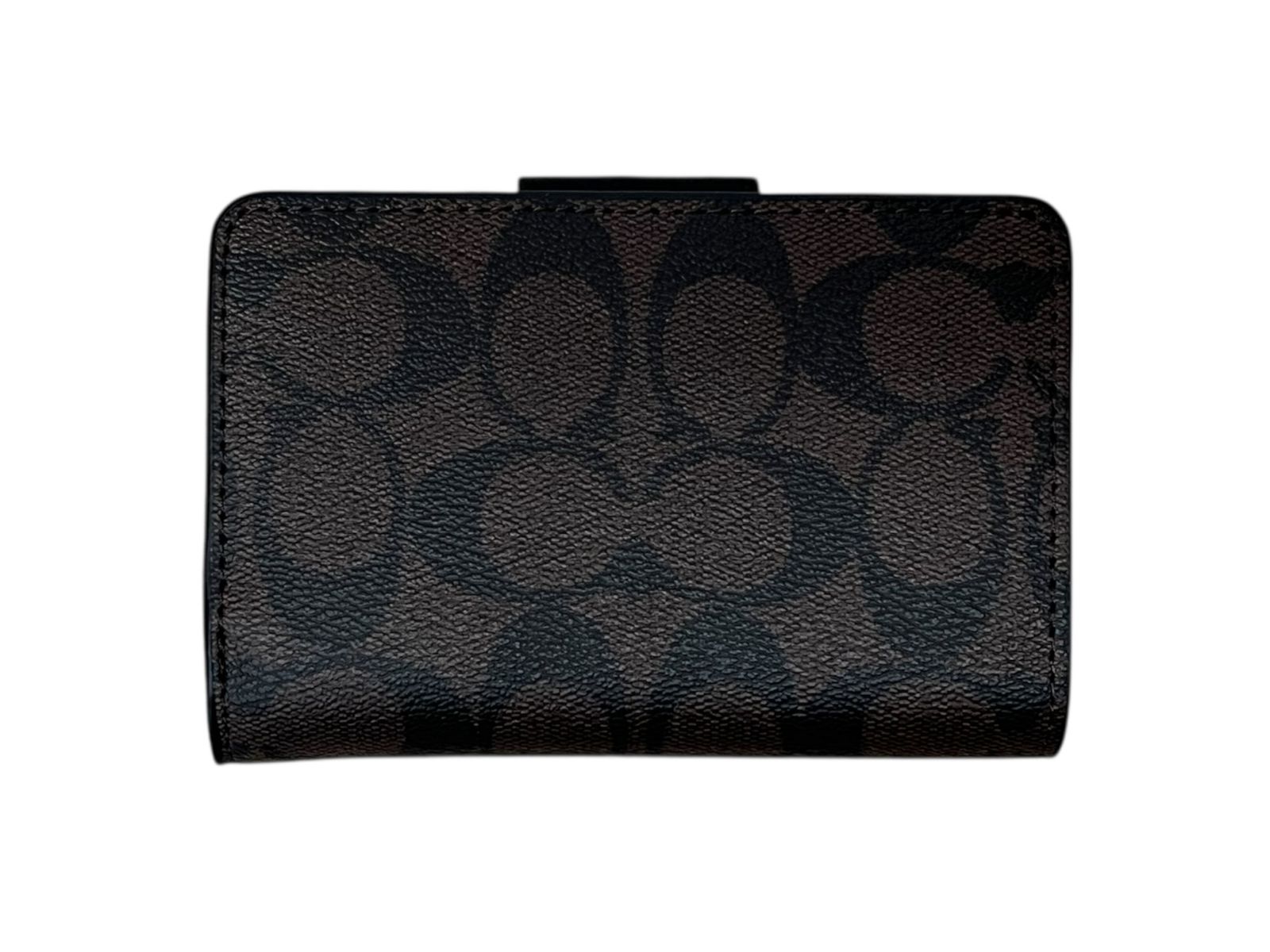 COACH コーチ ミディアム シグネチャー コーナー ジップ ウォレット 二つ折り財布 C 0082 ブラウン レディース 199