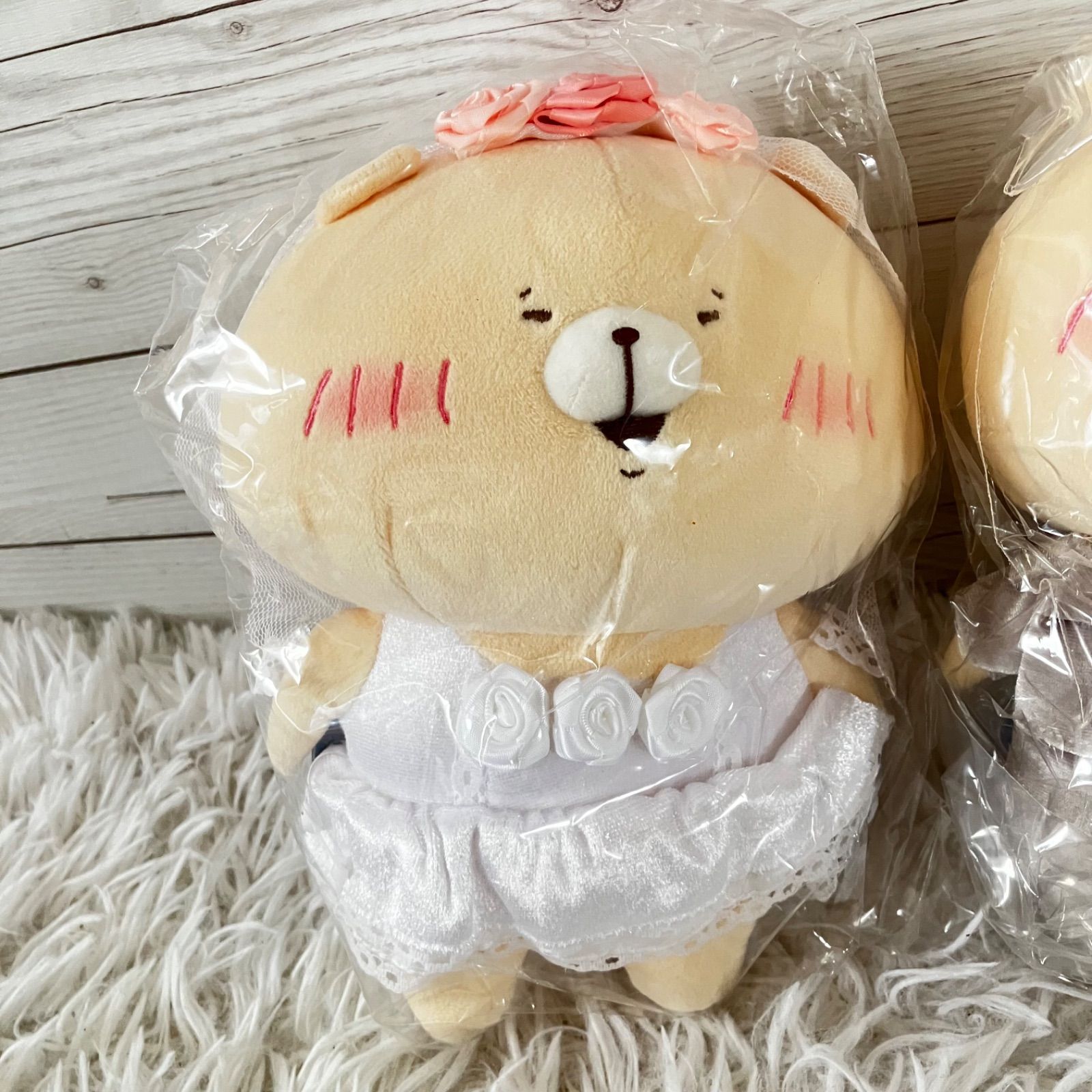 ♥タグ付き ともだちはくま ウエディング さいきたむむ 結婚式 ぬいぐるみ 新郎新婦 2 R