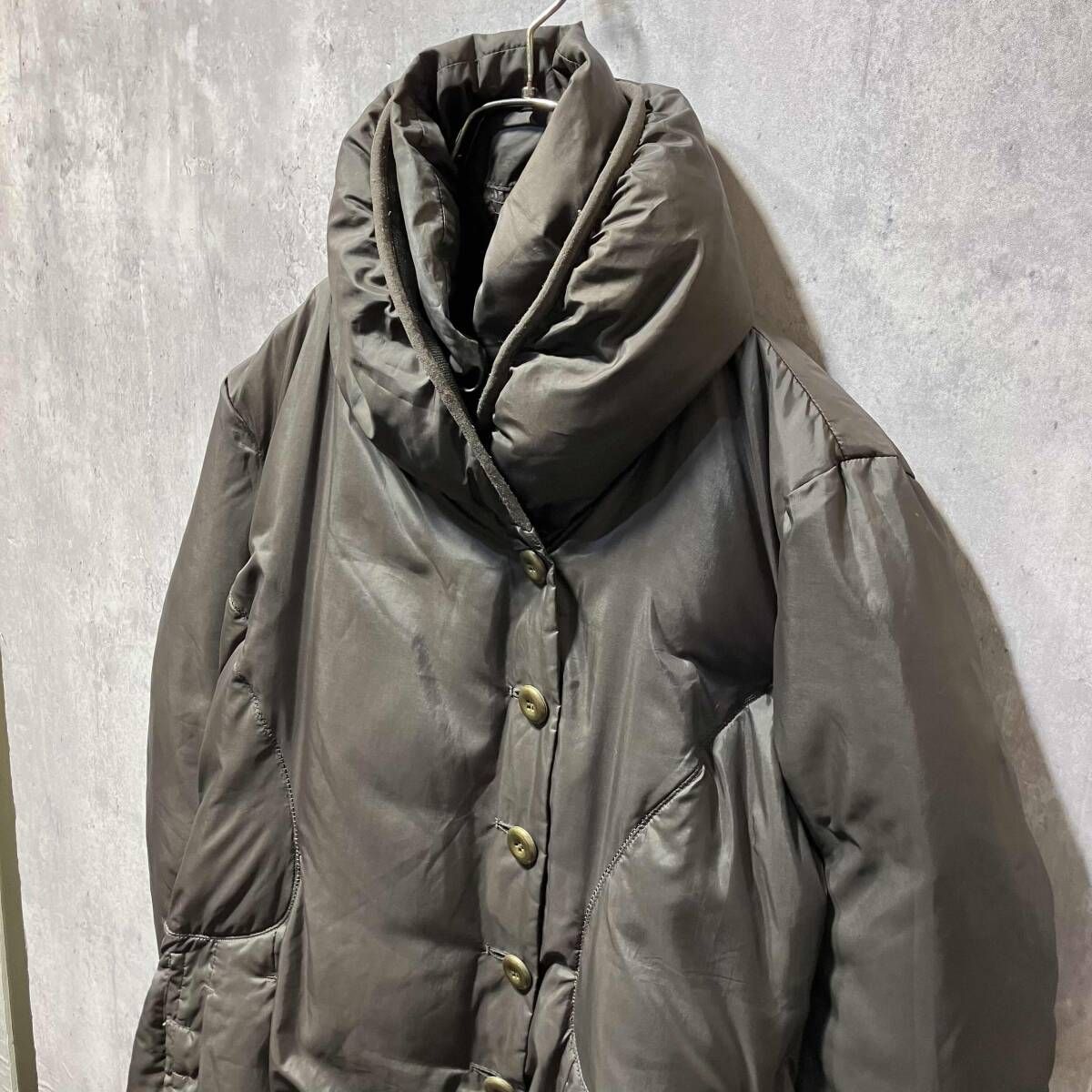 Y2K Marithe Francois Girbaud ショールカラーダウンコート F7-7004 L