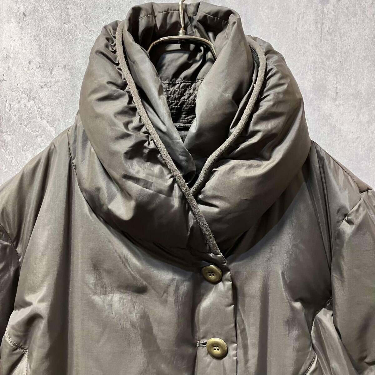 Y2K Marithe Francois Girbaud ショールカラーダウンコート F7-7004 L