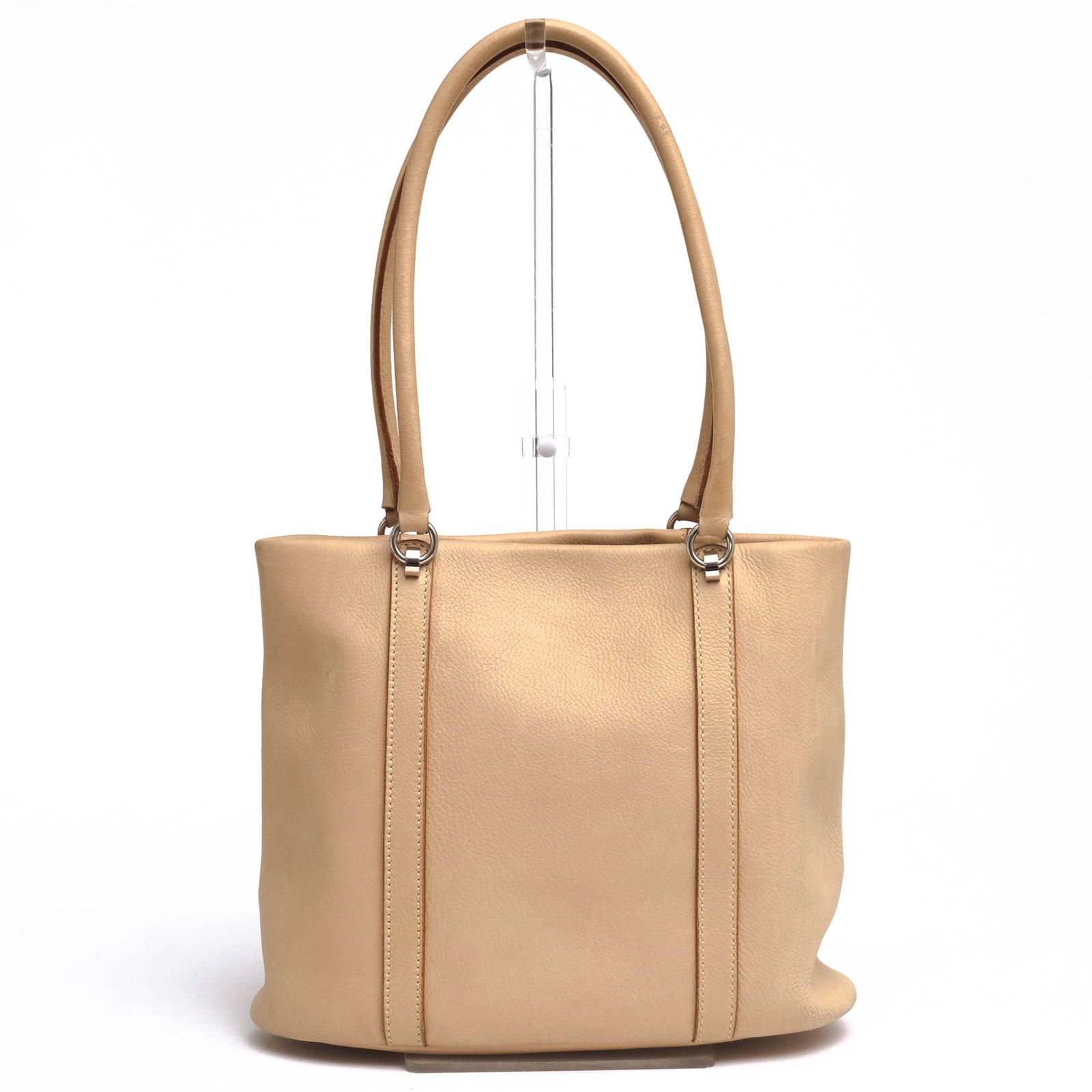 マウロゴヴェルナ／MAURO GOVERNA バッグ トートバッグ 鞄 ハンドバッグ レディース 女性 女性用レザー 革 本革 ベージュ シボ革 シュリンクレザー 肩掛け ワンショルダーバッグ