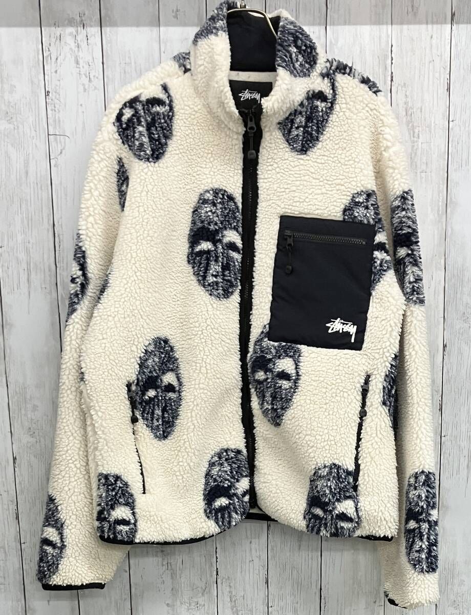 00s STUSSY archive フリースボアスタジャン 配色○ 00s STUSSY