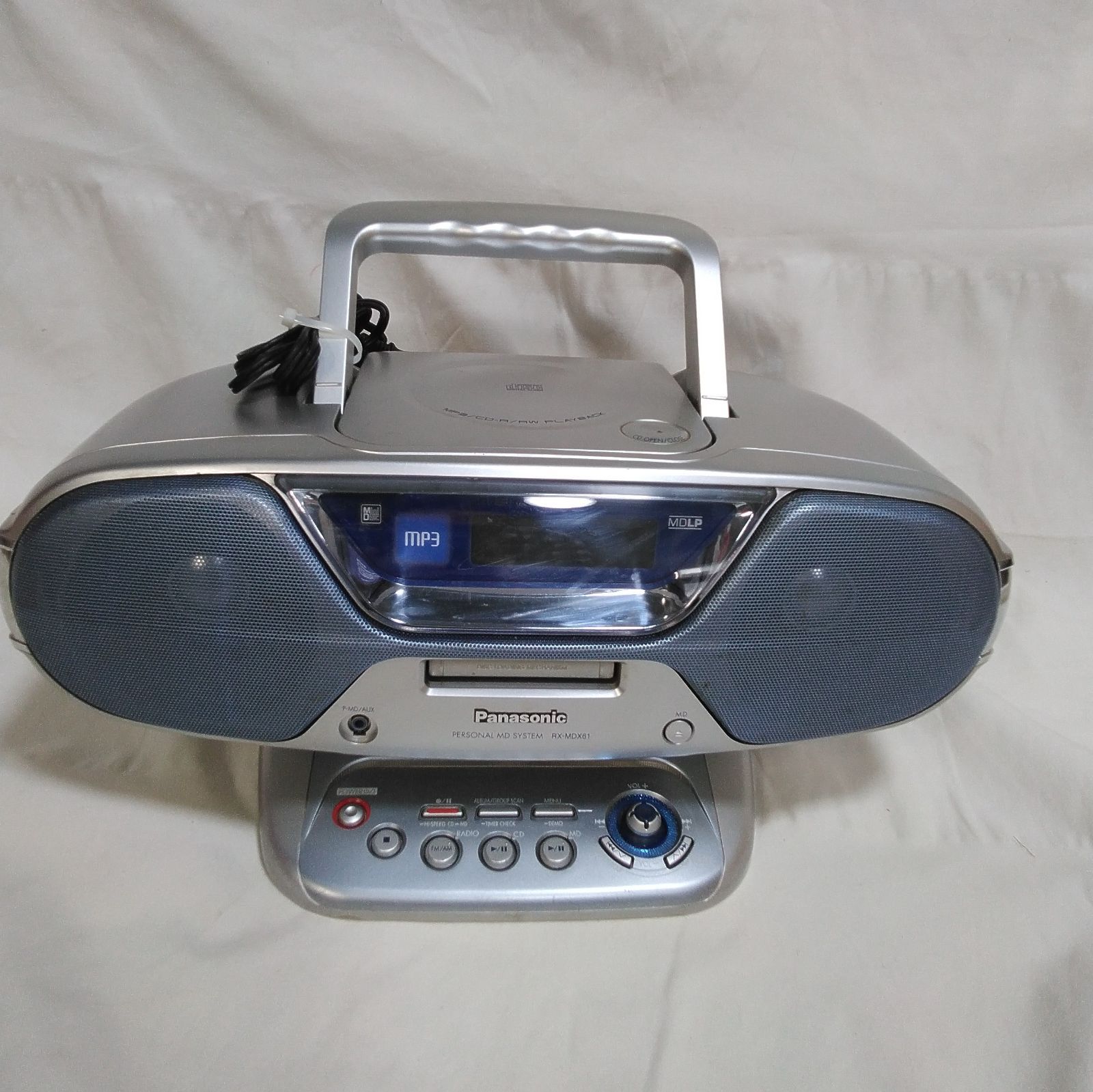 動作品 パナソニック CDラジカセ RX-MDX61 オーディオ 家電 現状 中古