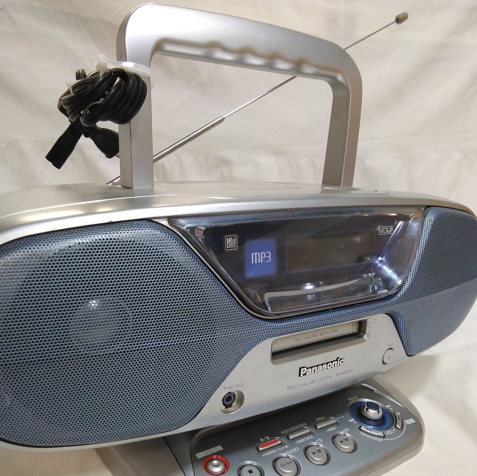 動作品 パナソニック CDラジカセ RX-MDX61 オーディオ 家電 現状 中古