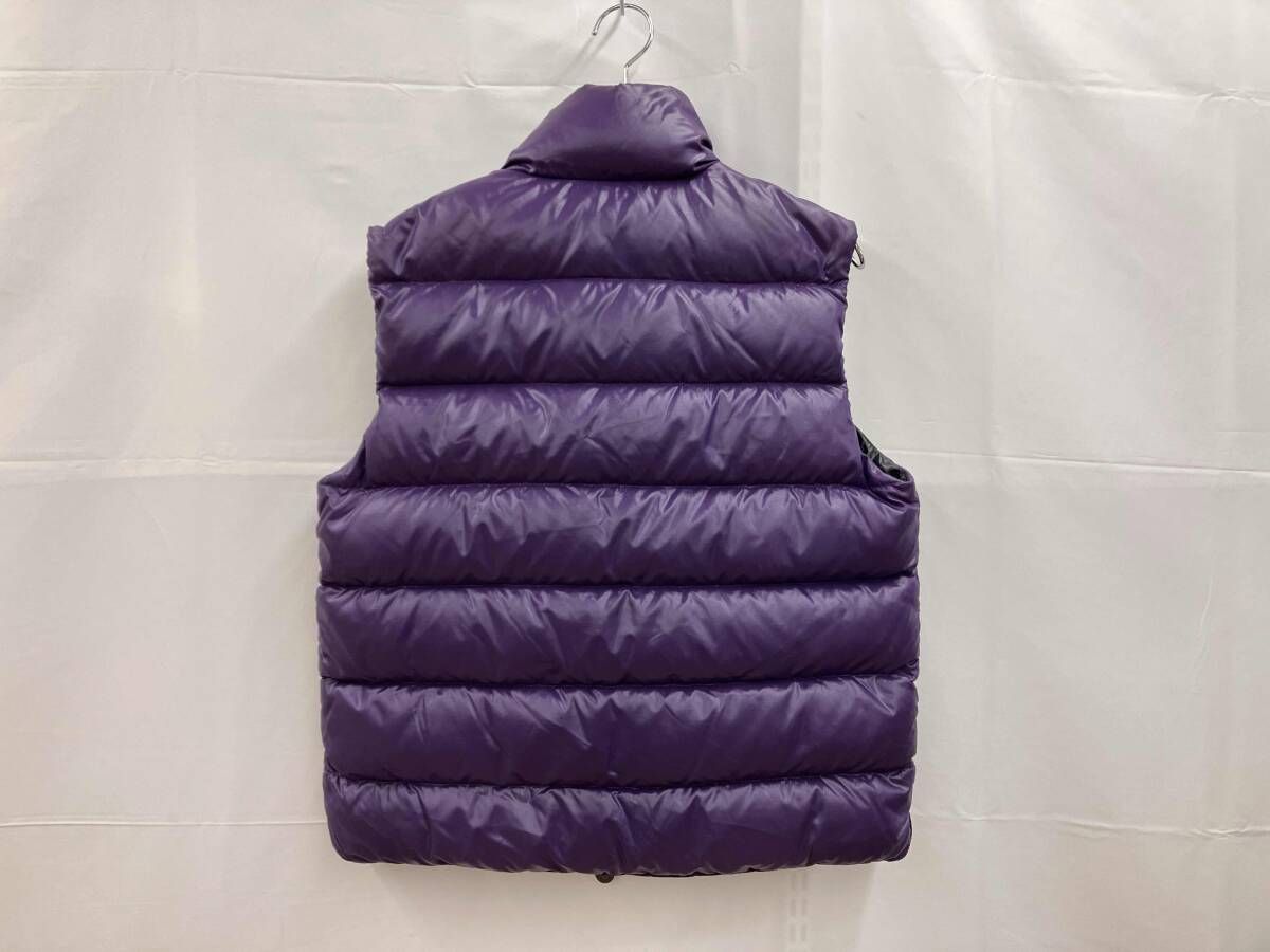 MONCLER モンクレール ダウンベスト 43302 60 ビッグロゴ アニメーションタグ無し サイズ3 パープル 通年
