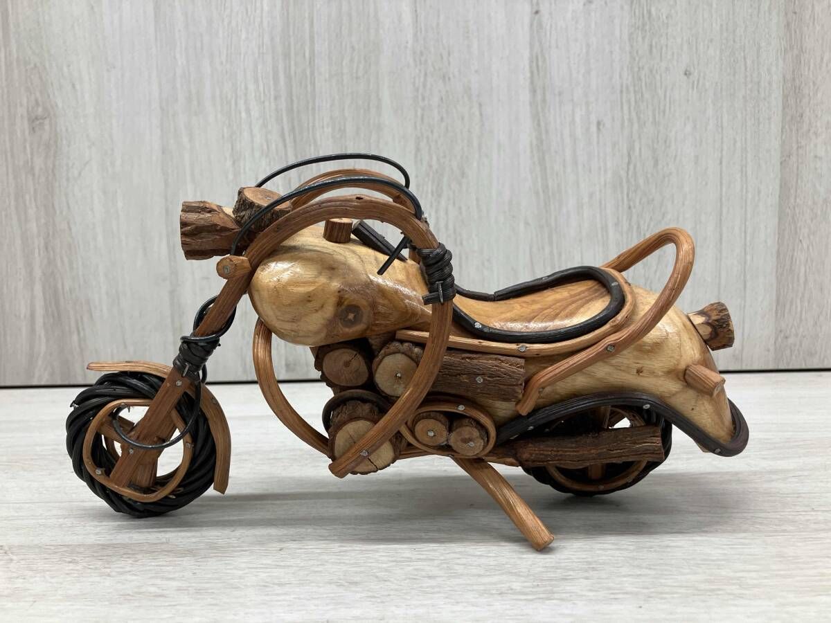 木製バイク 置物 - メルカリ