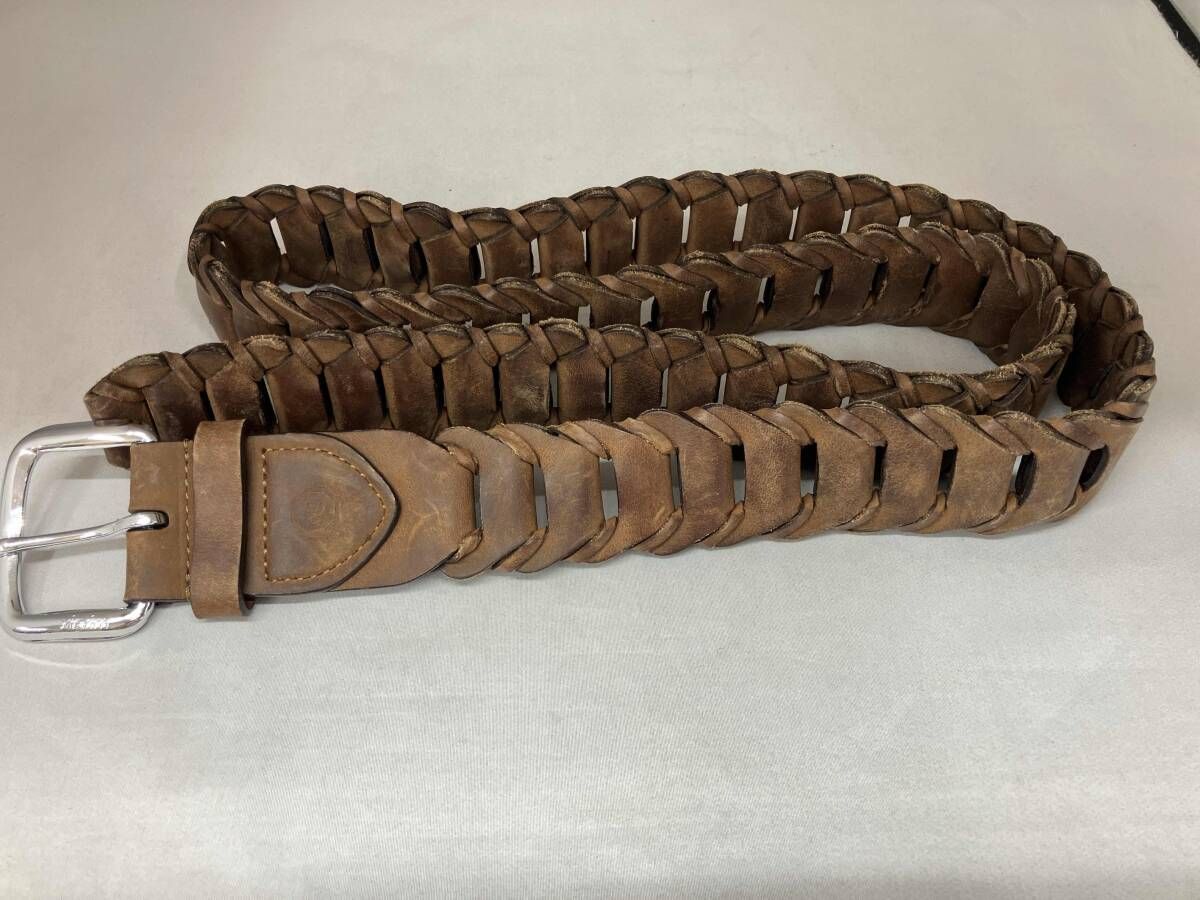 Vlsvim 本物 ビズヴィム ブラウン メッシュレザーベルト VISVIM