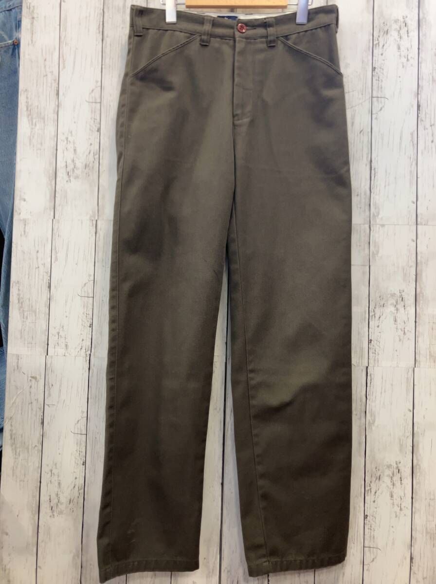 STUSSY ステューシー W 30 チノパン カーキ 紺タグ 90 s～00 s 汚れ有 ワークパンツ