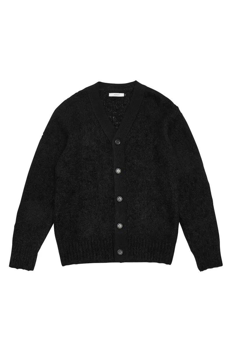 AMOMENTO グランパカーディガン L ブラック