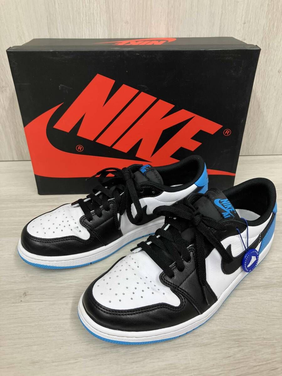 NIKE ナイキ AIR JORDAN 1 RETRO LOW OG エア ジョーダン レトロ ロー スニーカー CZ 0790 104 27 5 cm ホワイト ダークパウダーブルー
