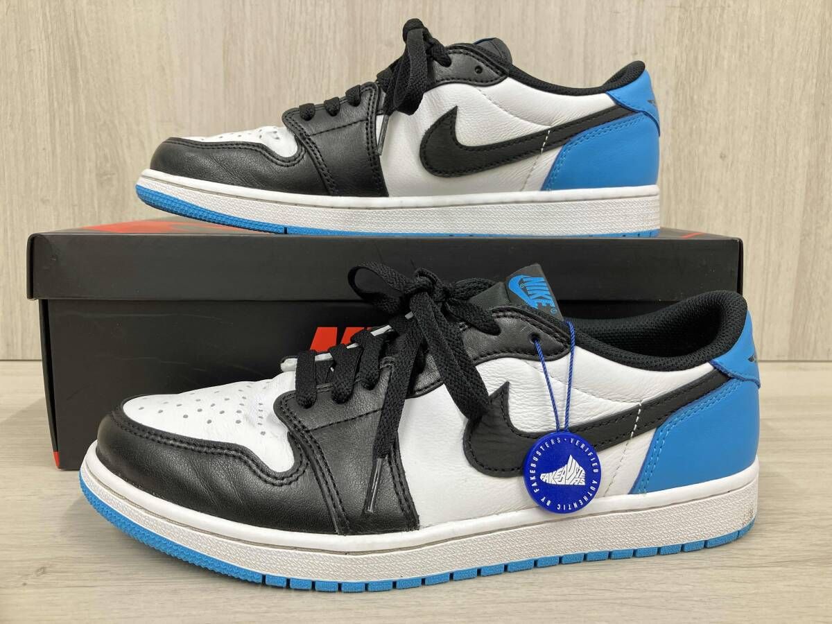 NIKE ナイキ AIR JORDAN 1 RETRO LOW OG エア ジョーダン レトロ ロー スニーカー CZ 0790 104 27 5 cm ホワイト ダークパウダーブルー