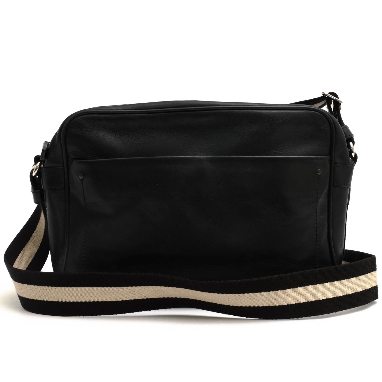 バリー BALLY バッグ ショルダーバッグ 鞄 メンズ 男性 男性用 レザー 革 本革 ブラック 黒 TRAFOI バリーストライプ メッセンジャーバッグ