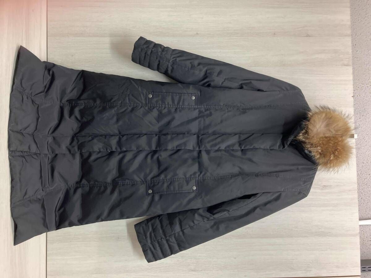  ondon バーバリーロンドン ダウンコート サイズ40 FR 020-732-09 ブラック 毛皮ラクーン その他 小物