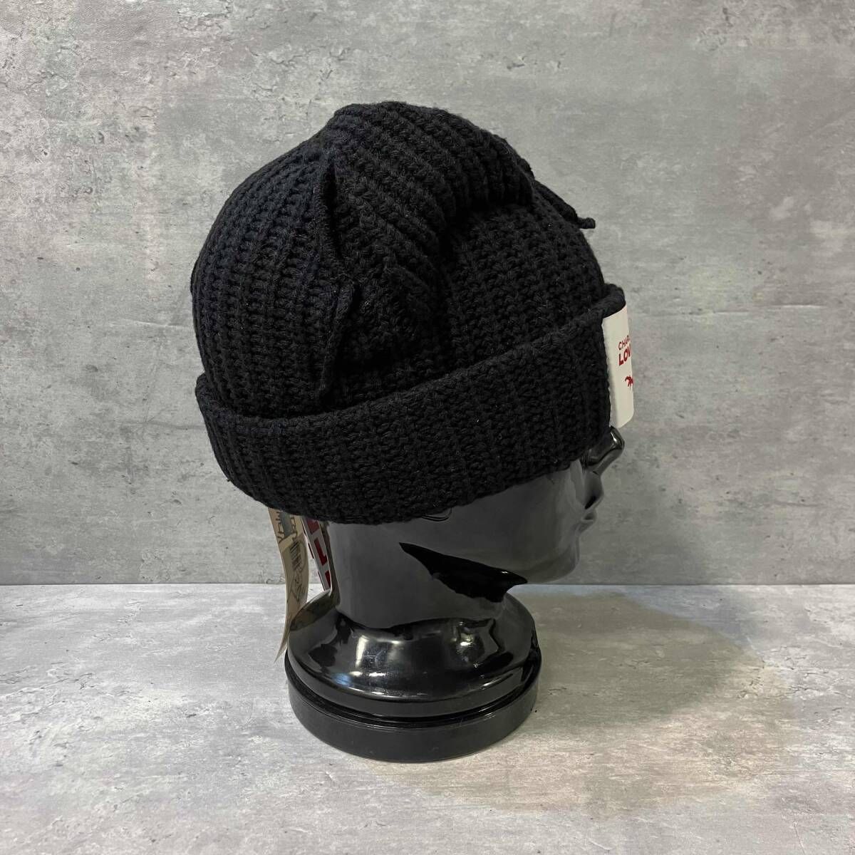 CHARLES JEFFREY LOVERBOY CHUNKY EARS BEANIE ウールナイロン ニットキャップ ラバーボーイ ブラック