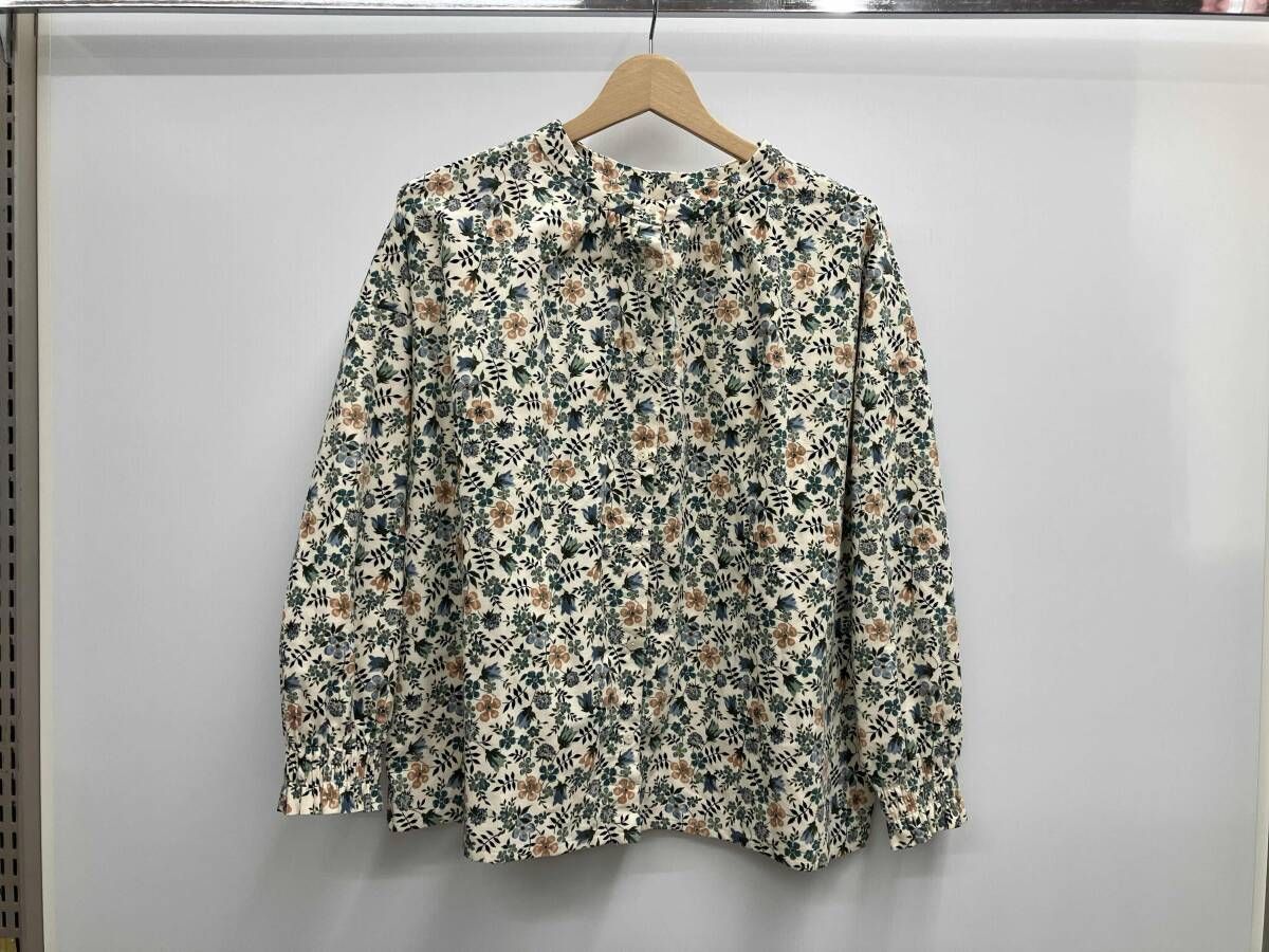 Shower Party シャワーパーティー 花柄 コーデュロイ ブラウス フリー