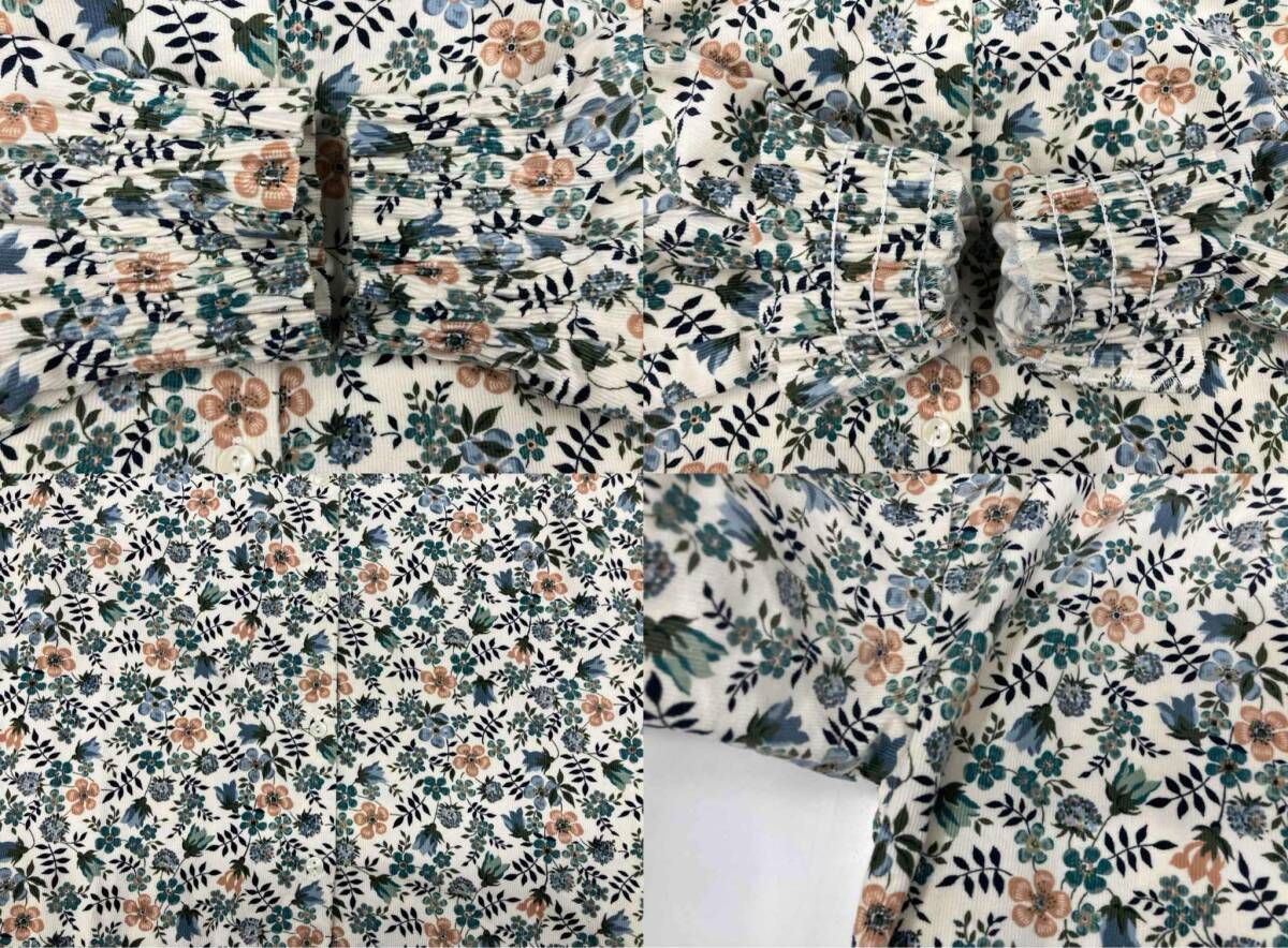 花柄 コーデュロイ