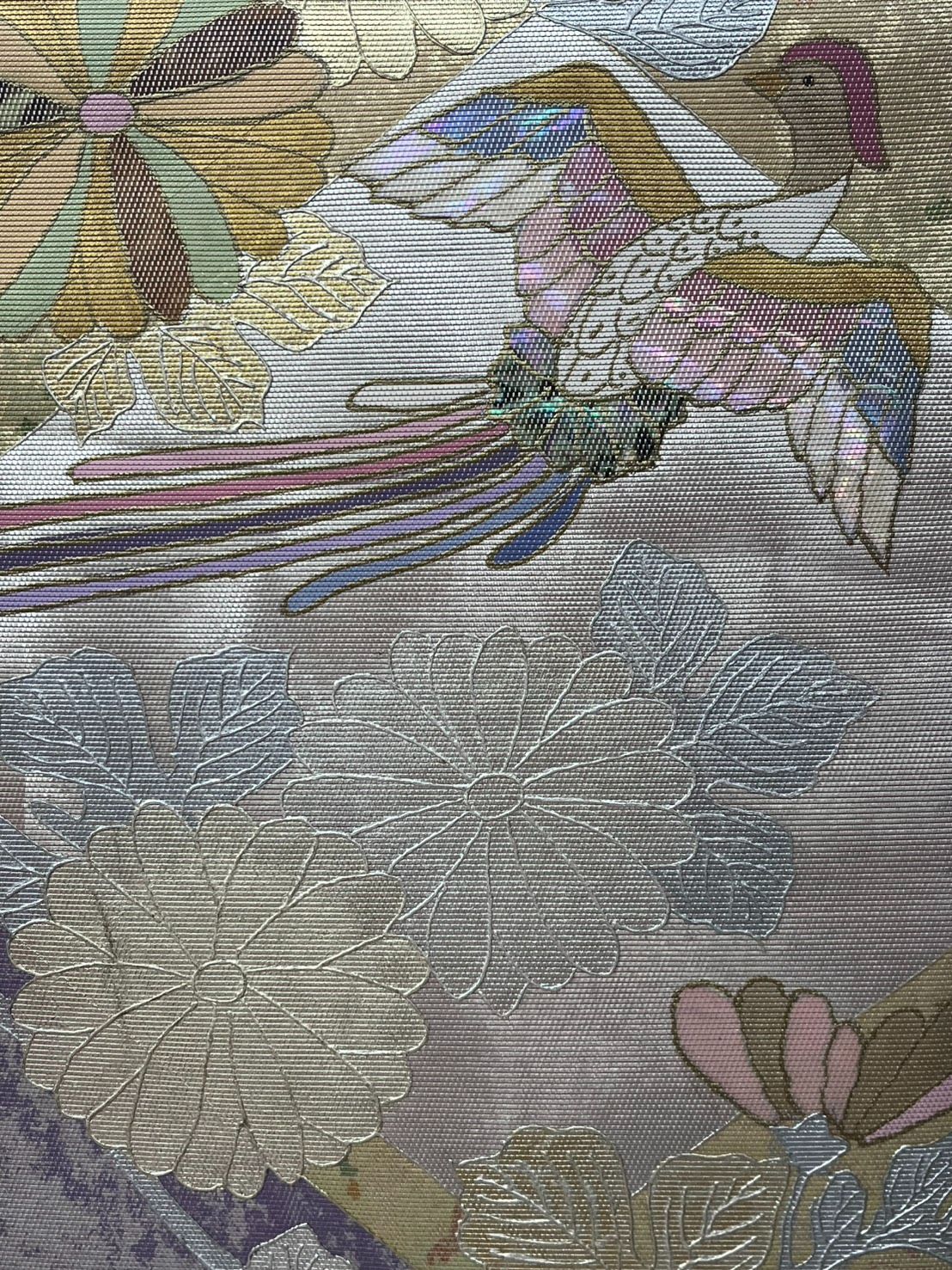 小京都 袋帯 帯 螺鈿 御所車 着物 和服