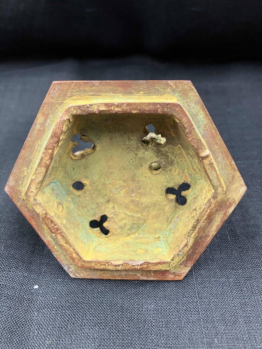 米田秀保 錆銅蝋型 高岡銅器 香炉 三足香炉 麒麟 共箱 - メルカリ