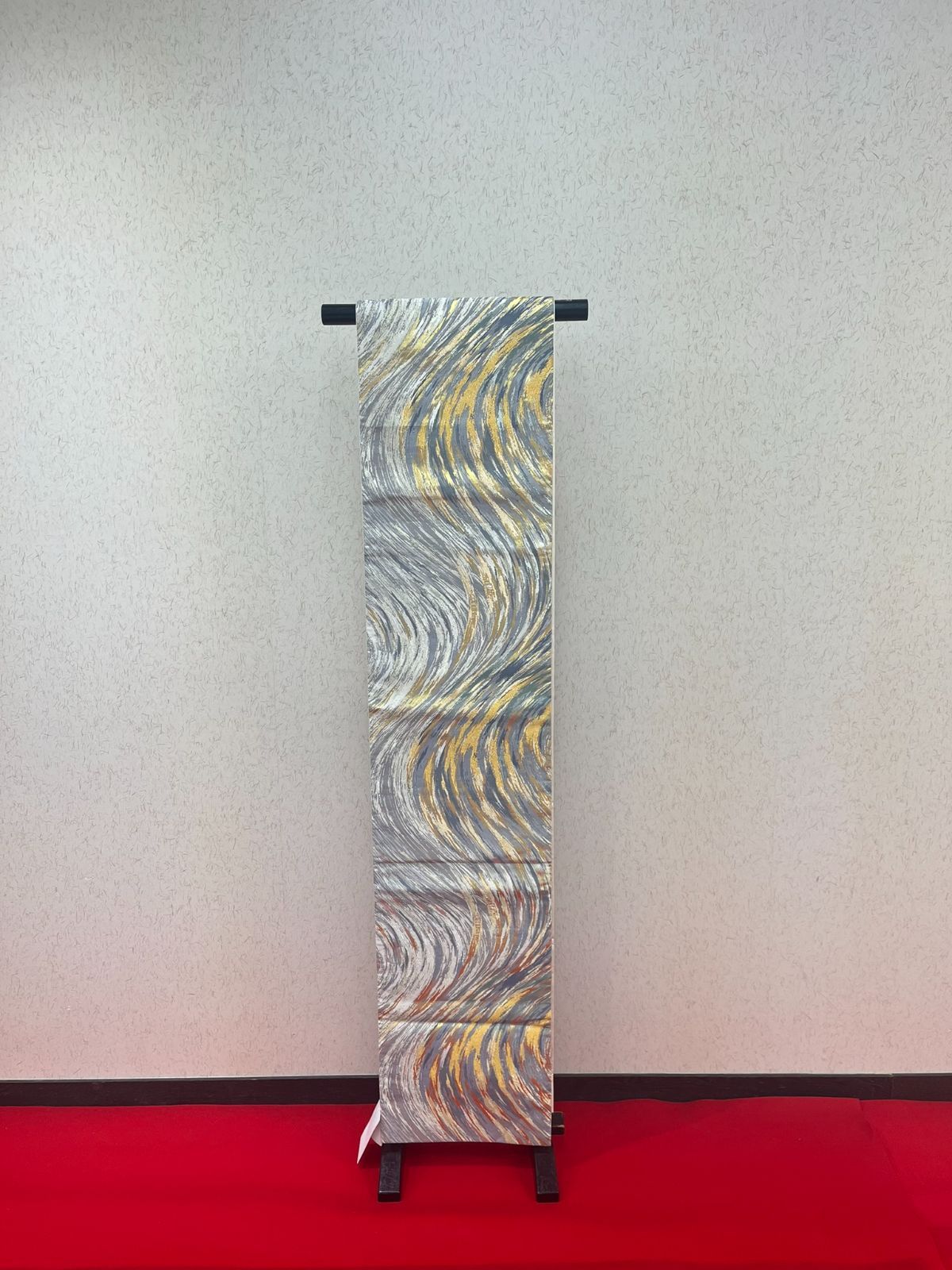 小京都 袋帯 帯 青 黄色 グレー 着物 和服