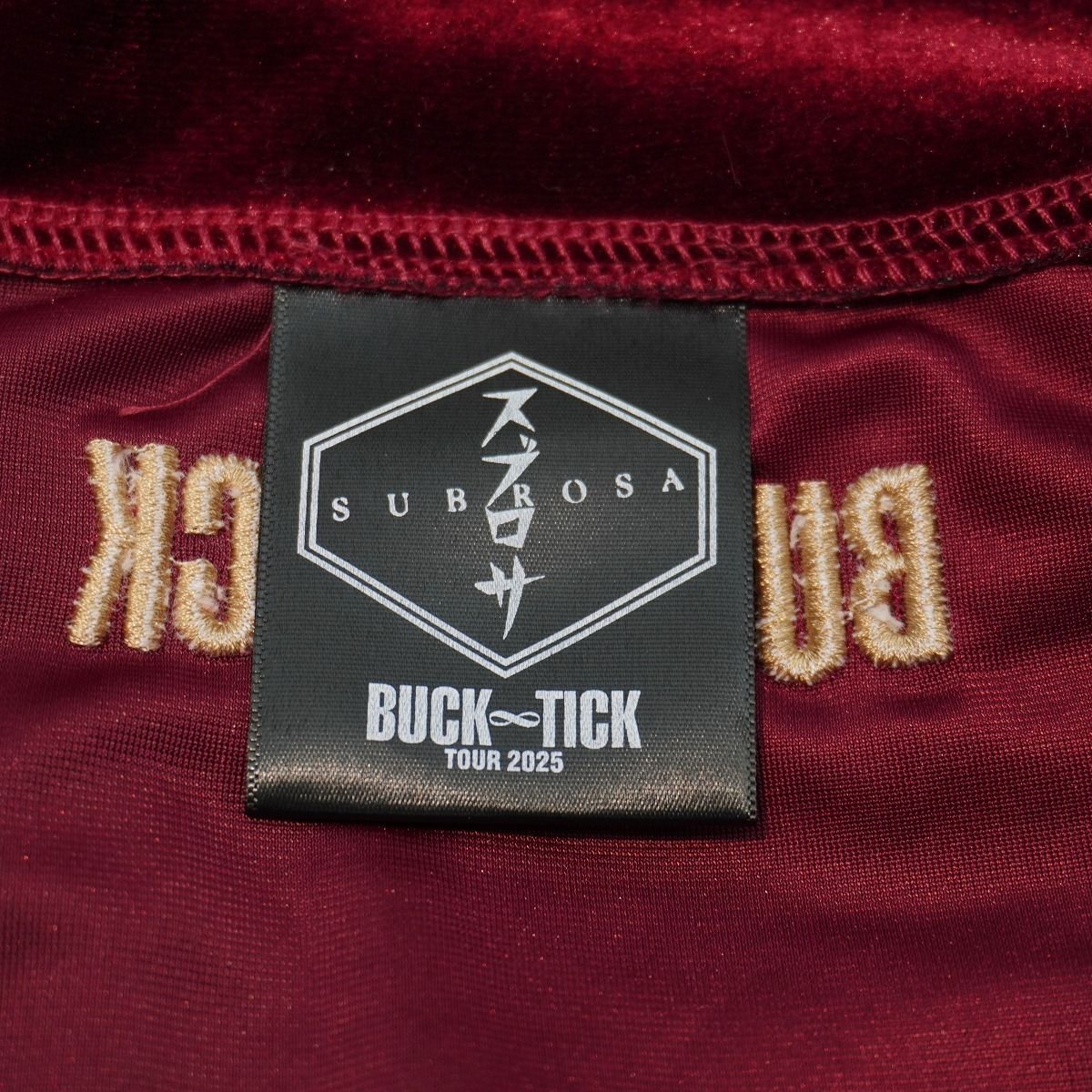 2025 TOUR BACK TICK バクチク SUBROSA スブロサ ベロア トラック