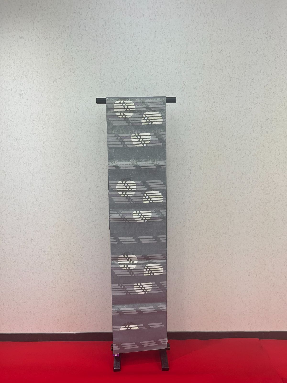 小京都 袋帯 帯 グレー パターン 着物 和服