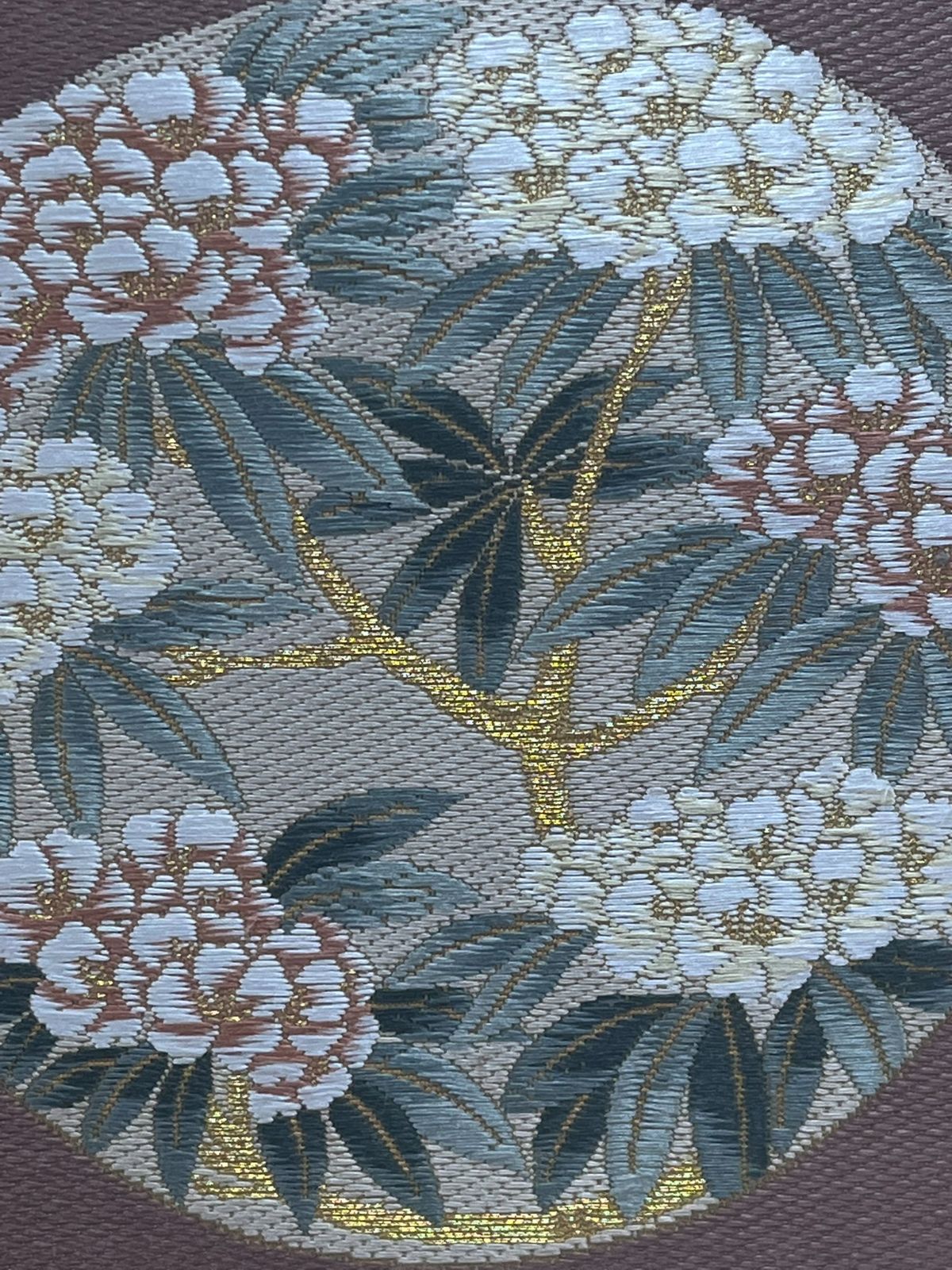  小京都 袋帯 帯 金 太陽 月 花 着物 和服 袋帯 帯