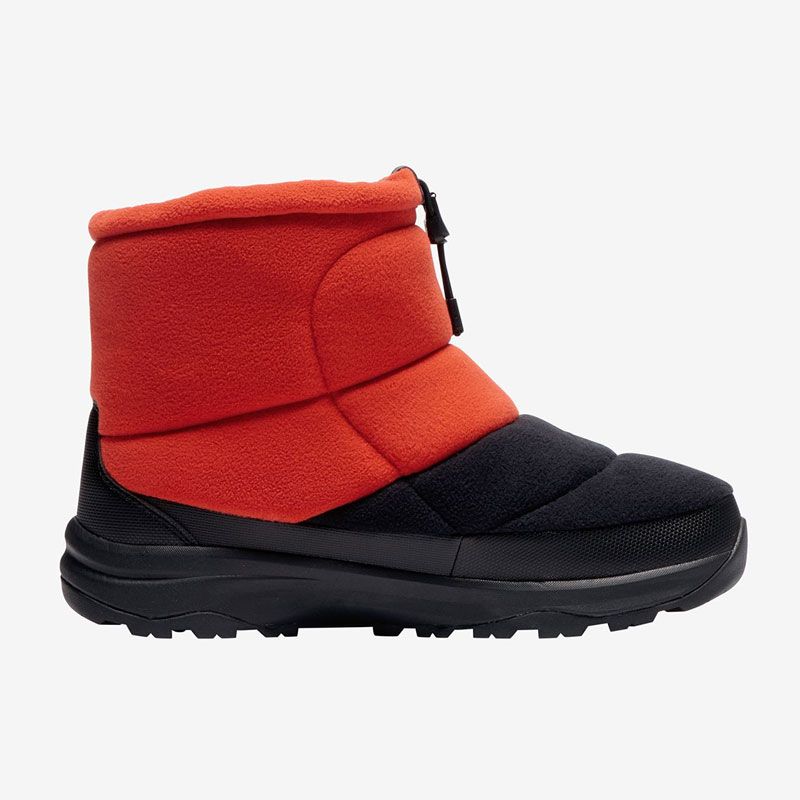 美品THE NORTH FACE ポーラテック ヌプシ ショートブーツ オレンジ ザ・ノース・フェイス THE NORTH FACE ヌプシ ブーティ 小売業者