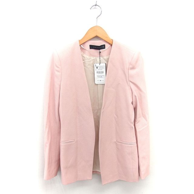 ザラウーマン ZARA WOMAN タグ付き ノーカラー ジャケット アウター 肩