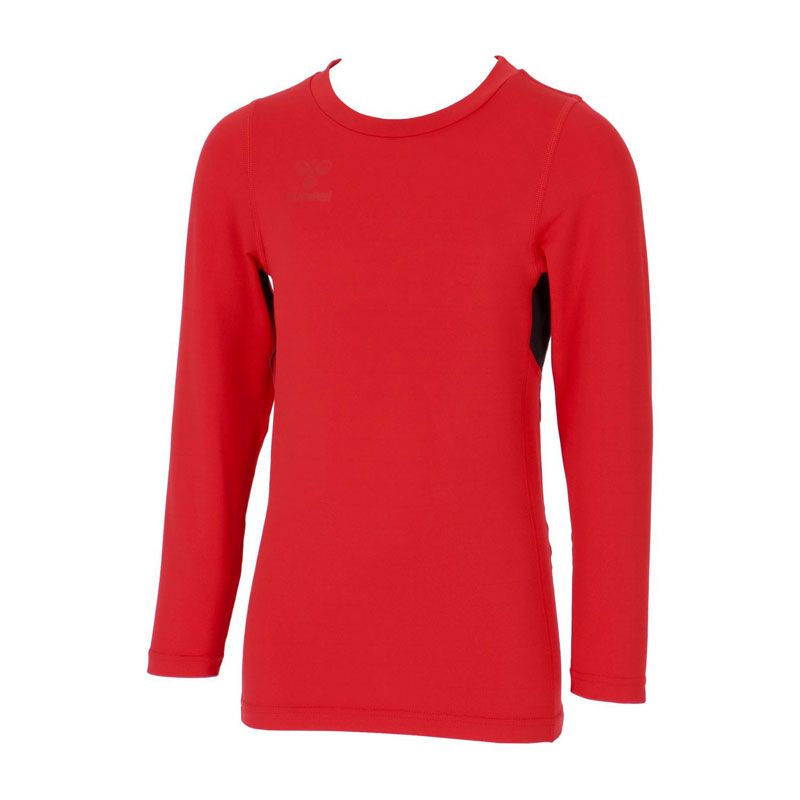 SALE，お得 hummel(ヒュンメル) ジュニアあったか丸首インナー マルチアスレ ウェア アンダー（インナー）シャツ HJP5164C、(20)レッド その他