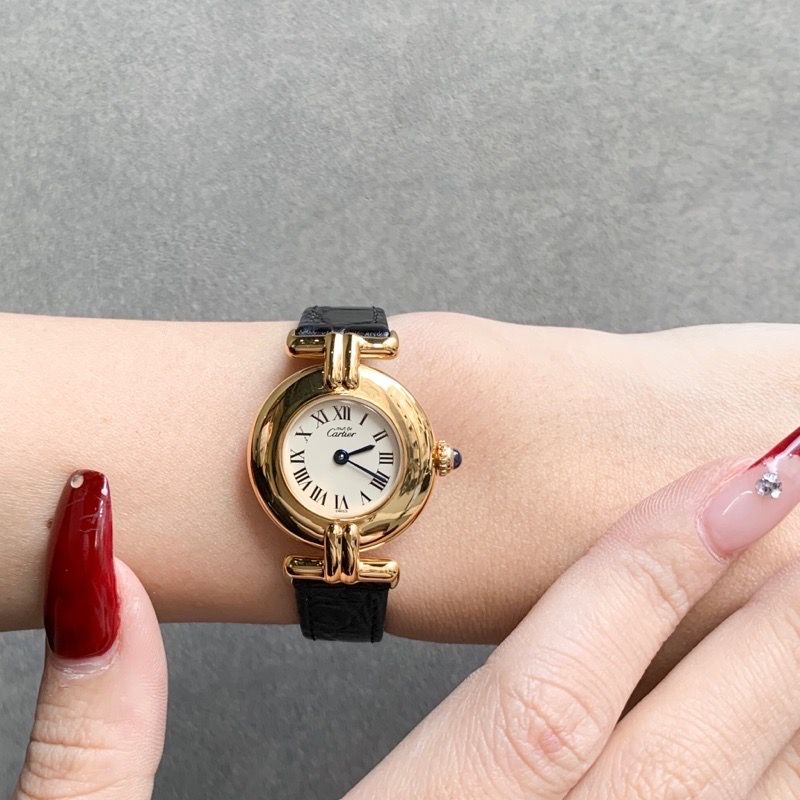 仕上済】カルティエ マストコリゼ ローマン文字盤 ゴールド SV925