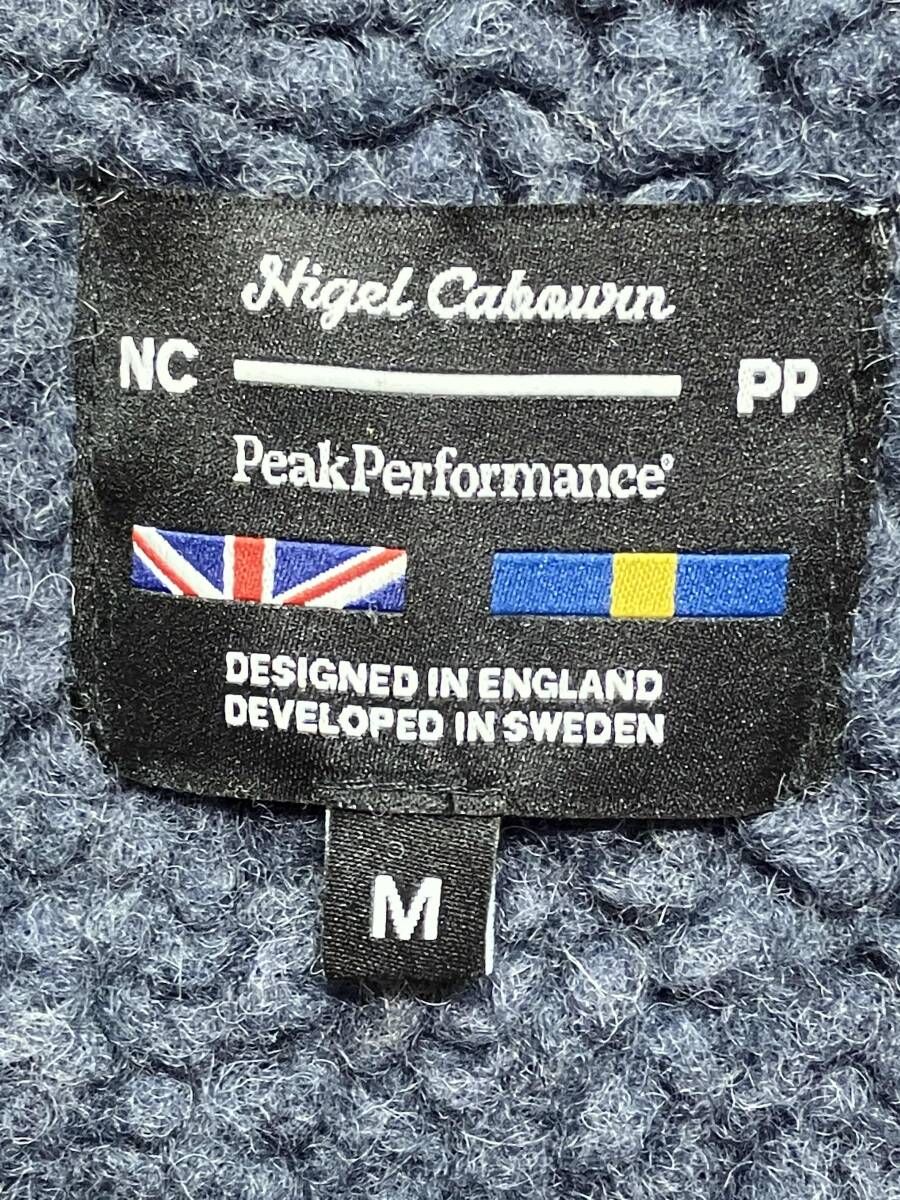 NIGEL CABOURN × PEAK PERFORMANCE ウールフリースジャケット size M NIGEL CABOURN × PEAK PERFORMANCE ウールフリースジャケット size M