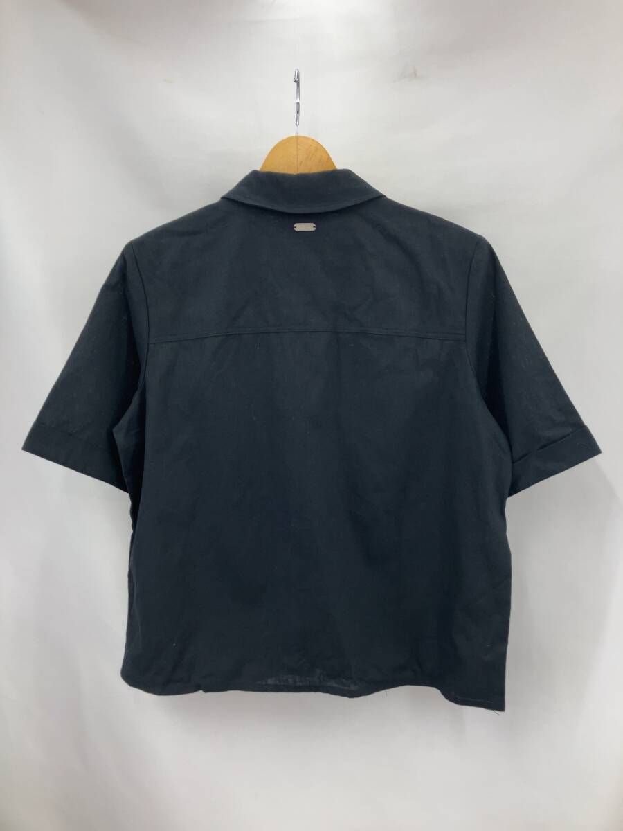 BARBOUR バブアー LUNA SHIRT リネン 半袖シャツ ブラウス ブラック S 夏