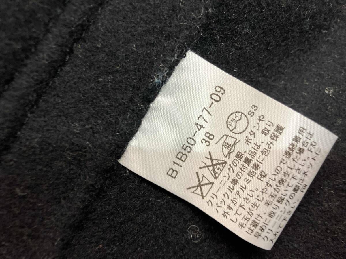  London バーバリー ロンドン コート B 1 50-477-09 サイズ38 ブラック ウール その他 小物