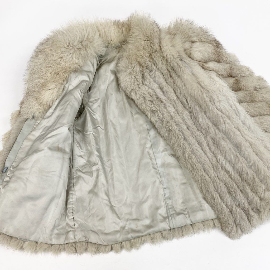 希少品　ブルーFOX グリーン　毛皮　ファーコート　ブルーフォックス ブルーフォックス 毛皮 希少品 ブルーFOX グリーン 毛皮 ファーコート