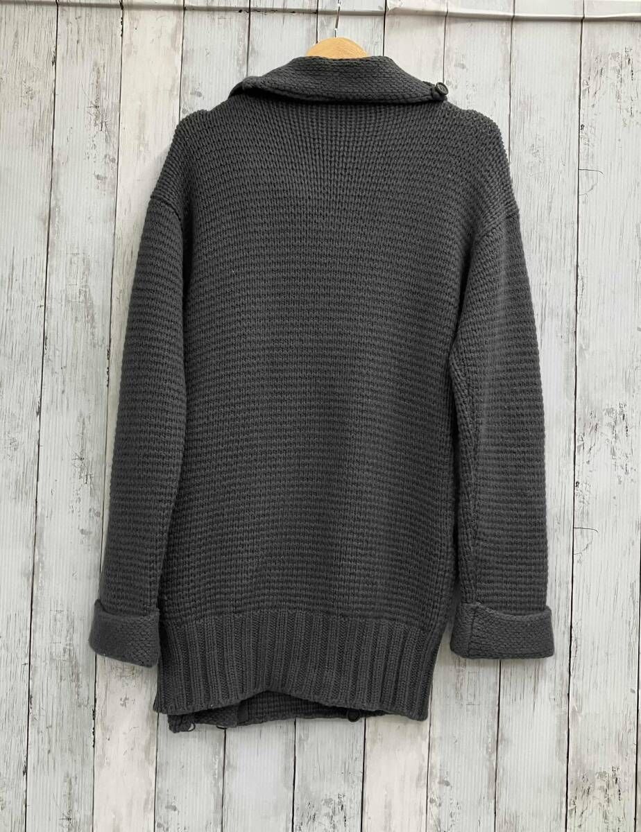 STELLA McCARTNEY ステラマッカートニー 長袖カーディガン サイズ38 チャコールグレー アンゴラ混 ダブルジップ