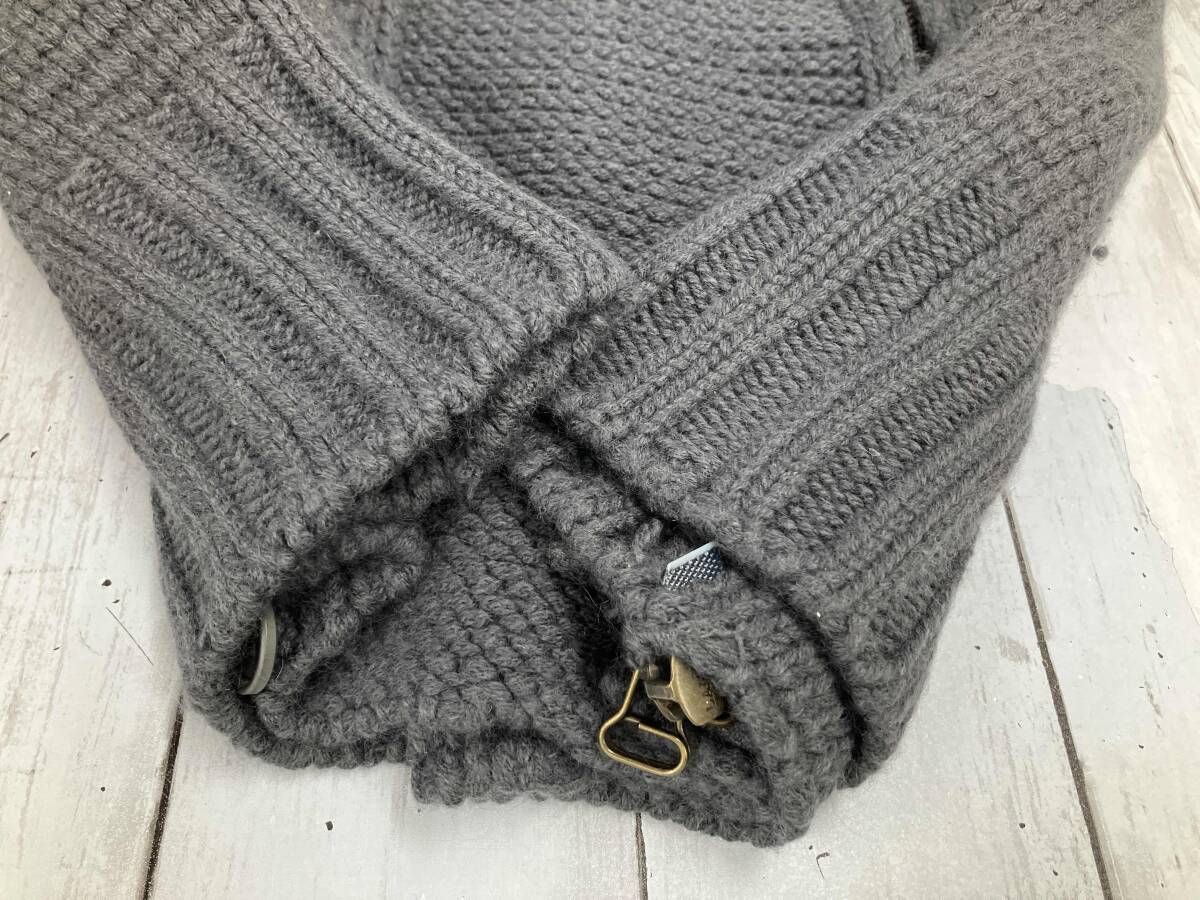  STELLA McCARTNEY ステラマッカートニー 長袖カーディガン サイズ38 チャコールグレー アンゴラ混 ダブルジップ その他 トップス