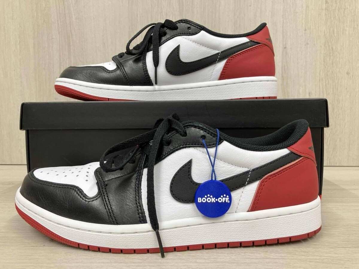 NIKE ナイキ AIR JORDAN 1 RETRO LOW OG エア ジョーダン レトロ ロー スニーカー CZ 0790 106 27 5 cm ホワイト ブラック レッド
