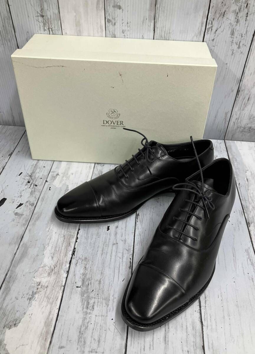 DOVER ドーバー|ローファー|ストレートチップ|サイズ24.5 cm|ブラック|宮城興業|牛革| き