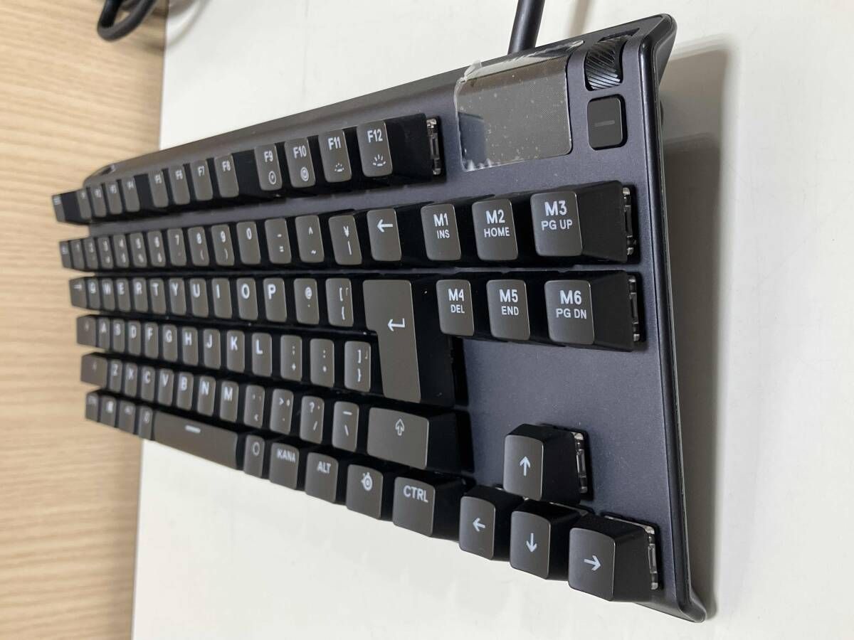 現状お渡し品 steelseries KB 00012 ゲーミングキーボード USB OLEO SMART DISPLAY PC MAC XBOX ONE PS 4 KEYBORD LAYOUT日本語
