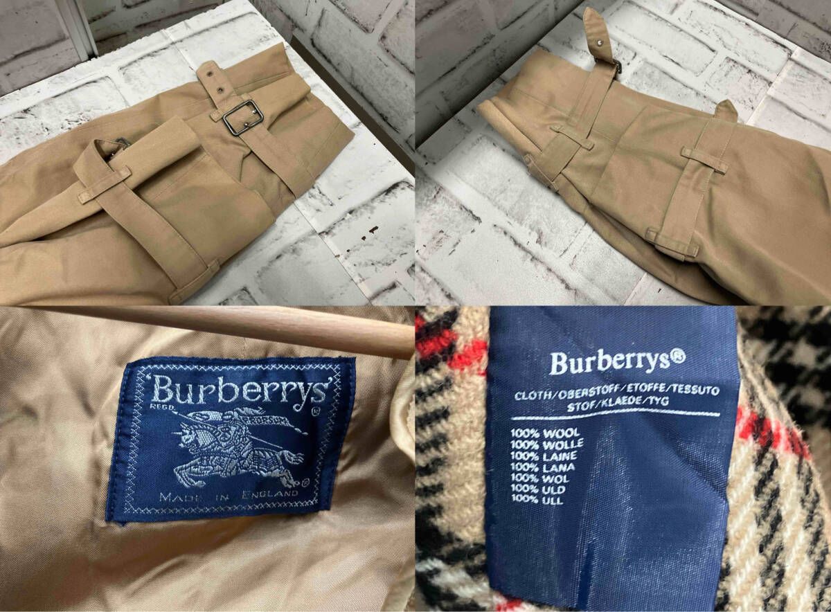 Burberrys ／ 紺タグ ／ 英国製 ／ ライナー付 ／ トレンチコート